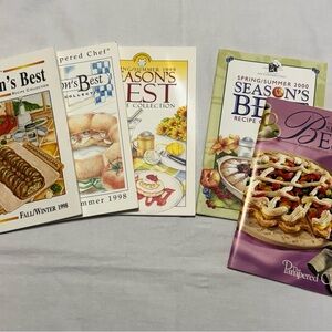 Pampered Chef Seasonal Recipe Collection with Colorful Covers